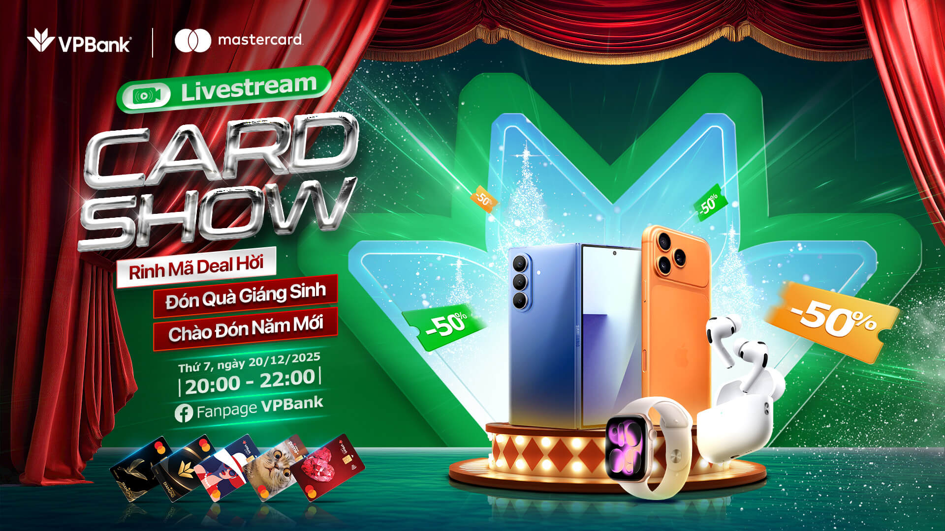 Livestream Cardshow #2: Rinh mã deal hời - Đón quà giáng sinh - Chào đón năm mới