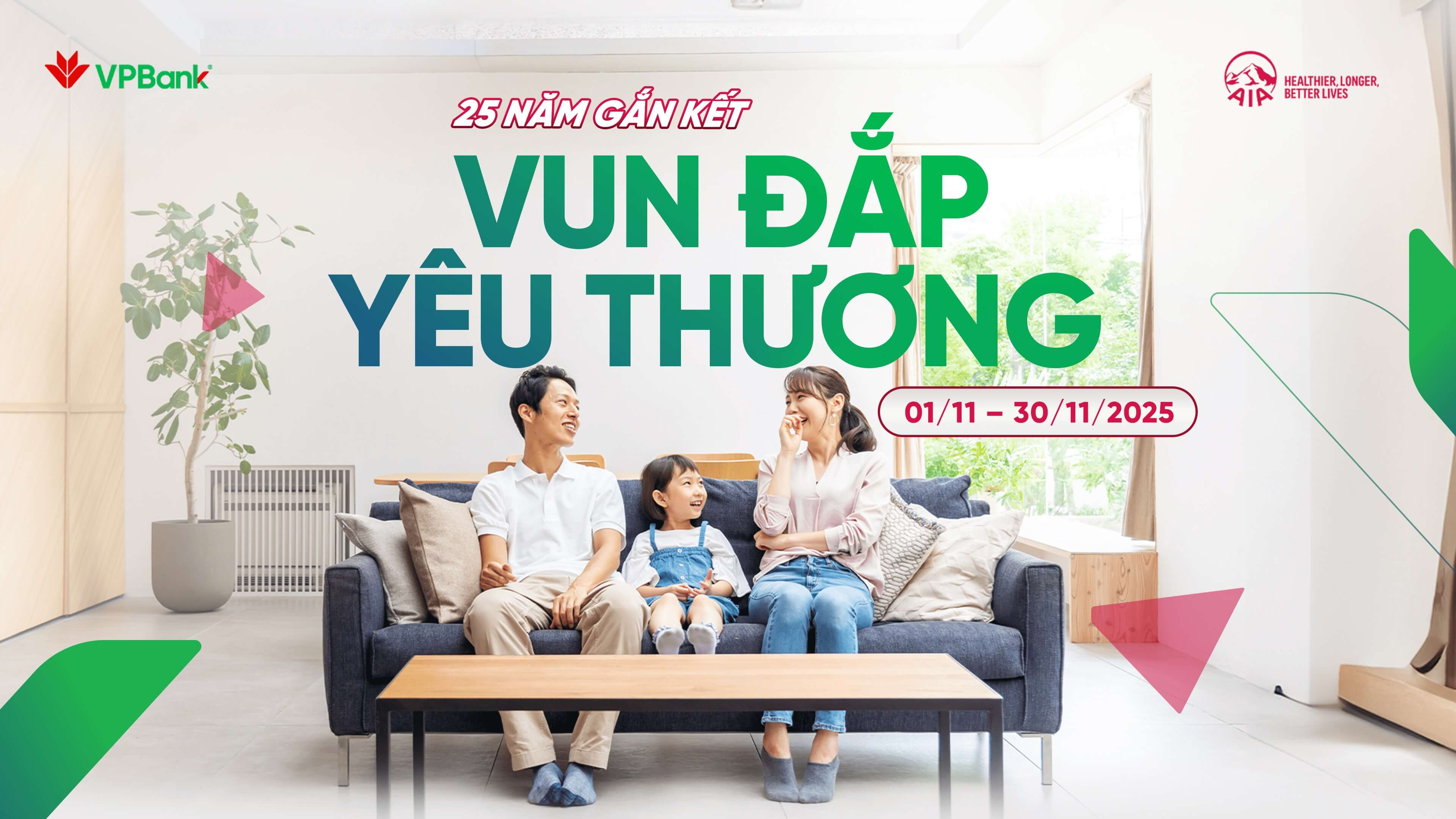 VPBank và AIA triển khai Chương trình khuyến mại “Vun Đắp Yêu Thương”
